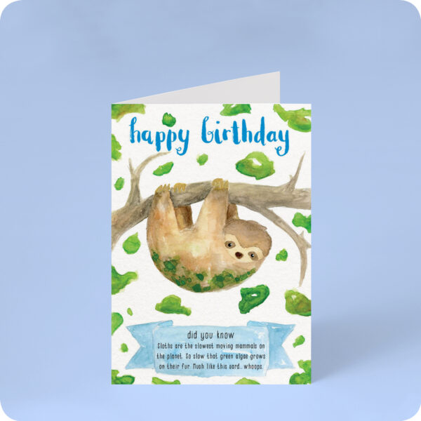 Sloth Algae Card