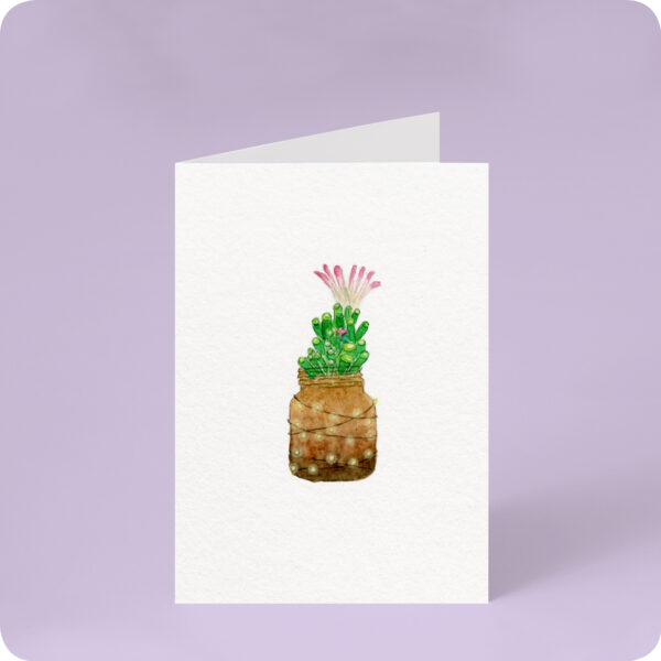 Fairy Elephant's Feet Succulent Card