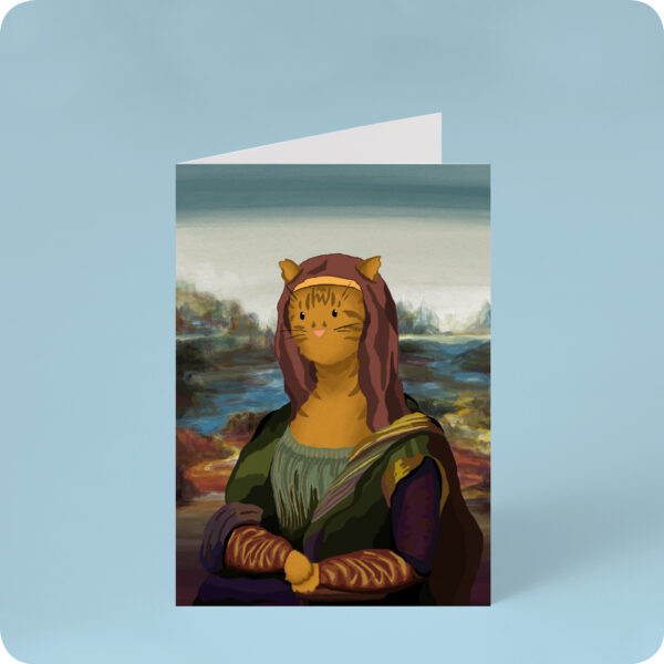 Meowna Lisa Card