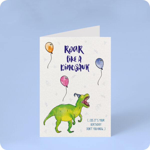 Roar Like A Dinosaur Card