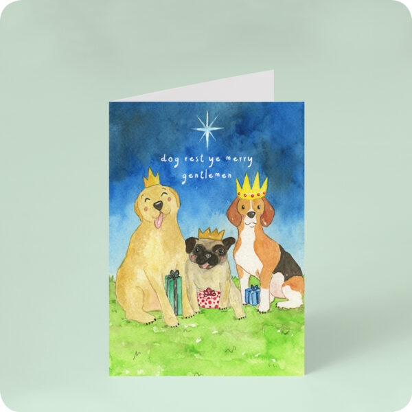 Dog Rest Christmas  Card
