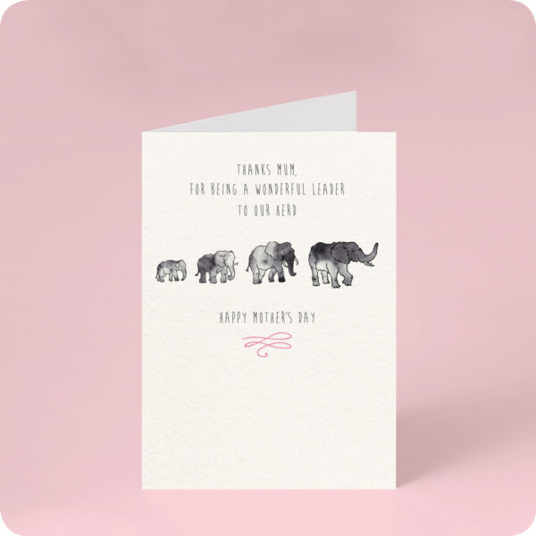 Herd Leader Mother's Day Card