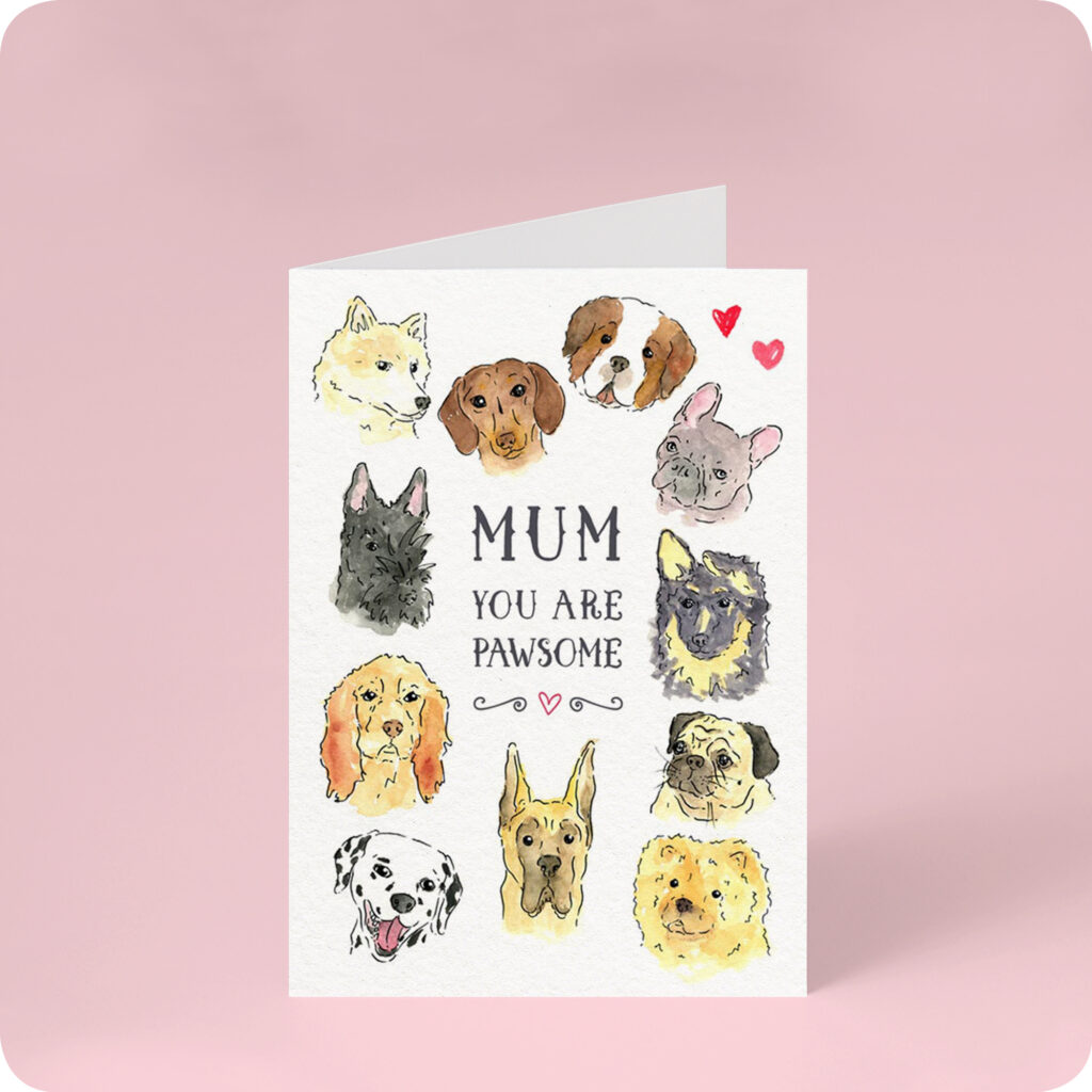 Pawsome Mum Mother's Day Card