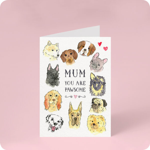 Pawsome Mum Mother's Day Card