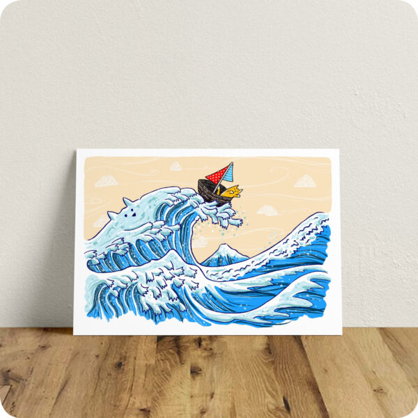 Great Cat Wave A4