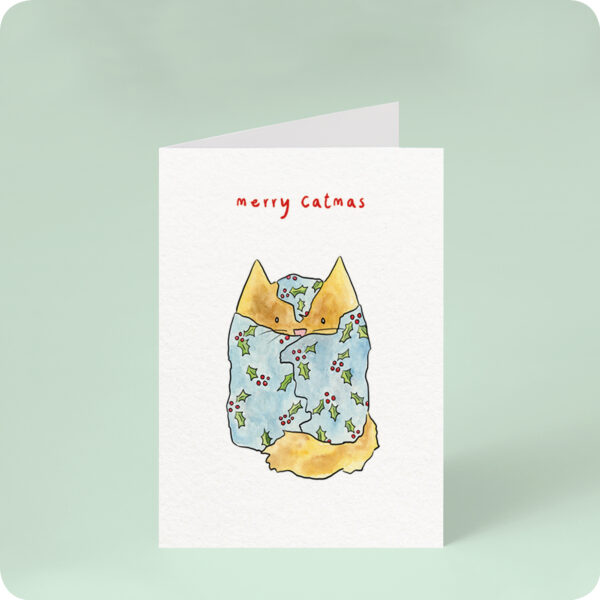 Merry Catmas Christmas Card
