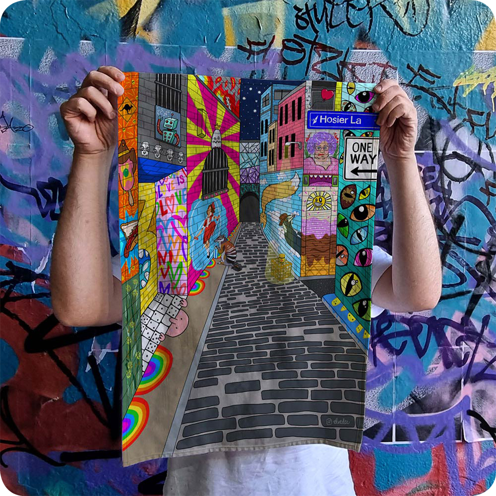 Hosier Lane Tea Towel
